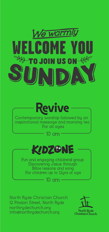 What's on Sunday at North Ryde Christian Church?